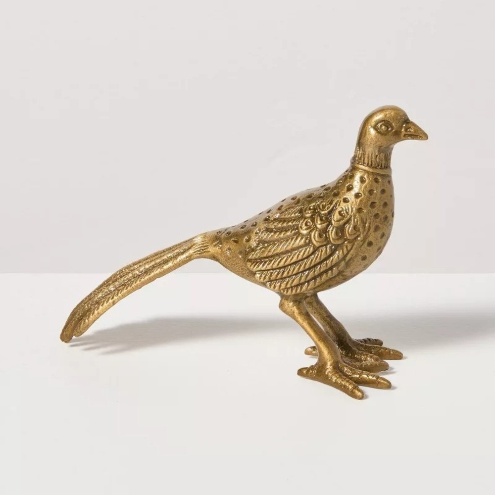 4.5" Brass Pheasant Figurine - Hearth & Hand Magnolia, Target